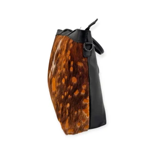 BORSA DONNA IN PELLE CON INSERTO IN CAVALLINO