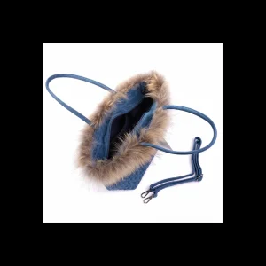 Borsa eco-pelle e pelliccia