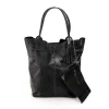 BORSA IN PELLE NERA GENUINE LEATHER