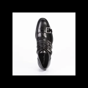 Calzatura Cesare Paciotti Uomo fondo cuoio con fibbie