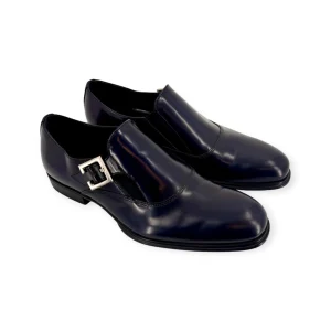CESARE PACIOTTI MOCASSINO CON FIBBIA IN PELLE COLORE BLU