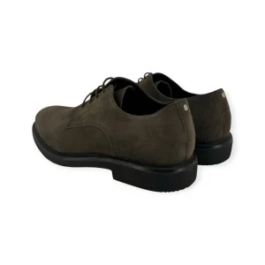 CESARE PACIOTTI STRINGATA UOMO IN CAMOSCIO COLOR VERDE MILITARE