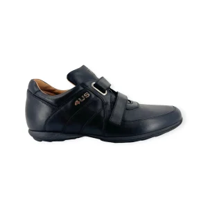 CESARE PACIOTTI 4US SNEAKERS DOPPIO STRAPPO IN PELLE NERA