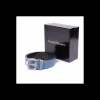Cintura Cesare Paciotti 4US in pelle blu cielo