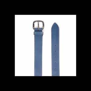 Cintura Cesare Paciotti 4US in pelle blu cielo