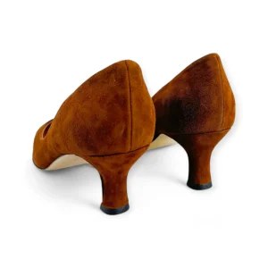 DECOLLETE' DONNA TACCO BASSO IN CAMOSCIO MILU' MILANO