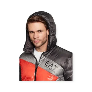 EA7 EMPORIO ARMANI GIUBBOTTO PIUMINO CON CAPPUCCIO