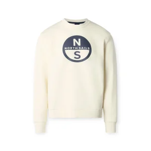 FELPA UOMO HOODIE CON STAMPA MAXI LOGO NORTH SAILS