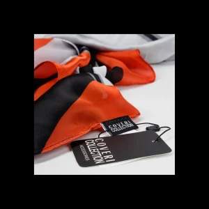 FOULARD COVERI COLLECTION STAMPA ROSSA E NERA