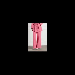 GIULIA N , PANTALONE ROSA IN LANA COTTA