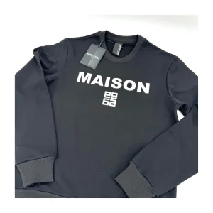 MAISON9 PARIS FELPA UOMO LOGO FRONTALE