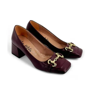 MILU' MILANO DECOLLETE' PUNTA QUADRATA CON MORSETTO