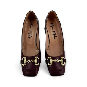 MILU' MILANO DECOLLETE' PUNTA QUADRATA CON MORSETTO