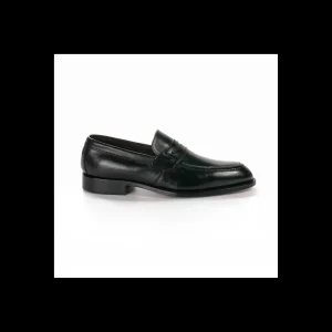 Mocassino Andrea Nobile fondo cuoio colore nero