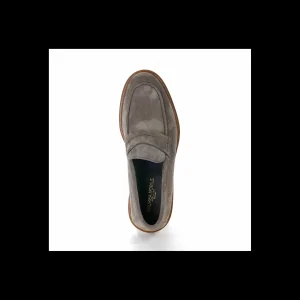 MOCASSINO Andrea Nobile IN CAMOSCIO GRIGIO CHIARO