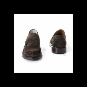 MOCASSINO COLLEGE ANDREA NOBILE IN CAMOSCIO COLORE MARRONE