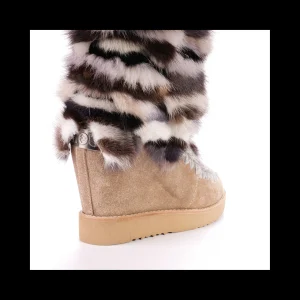 MOU ESKIMO COLORE CAMMELLO CON PELLICCIA