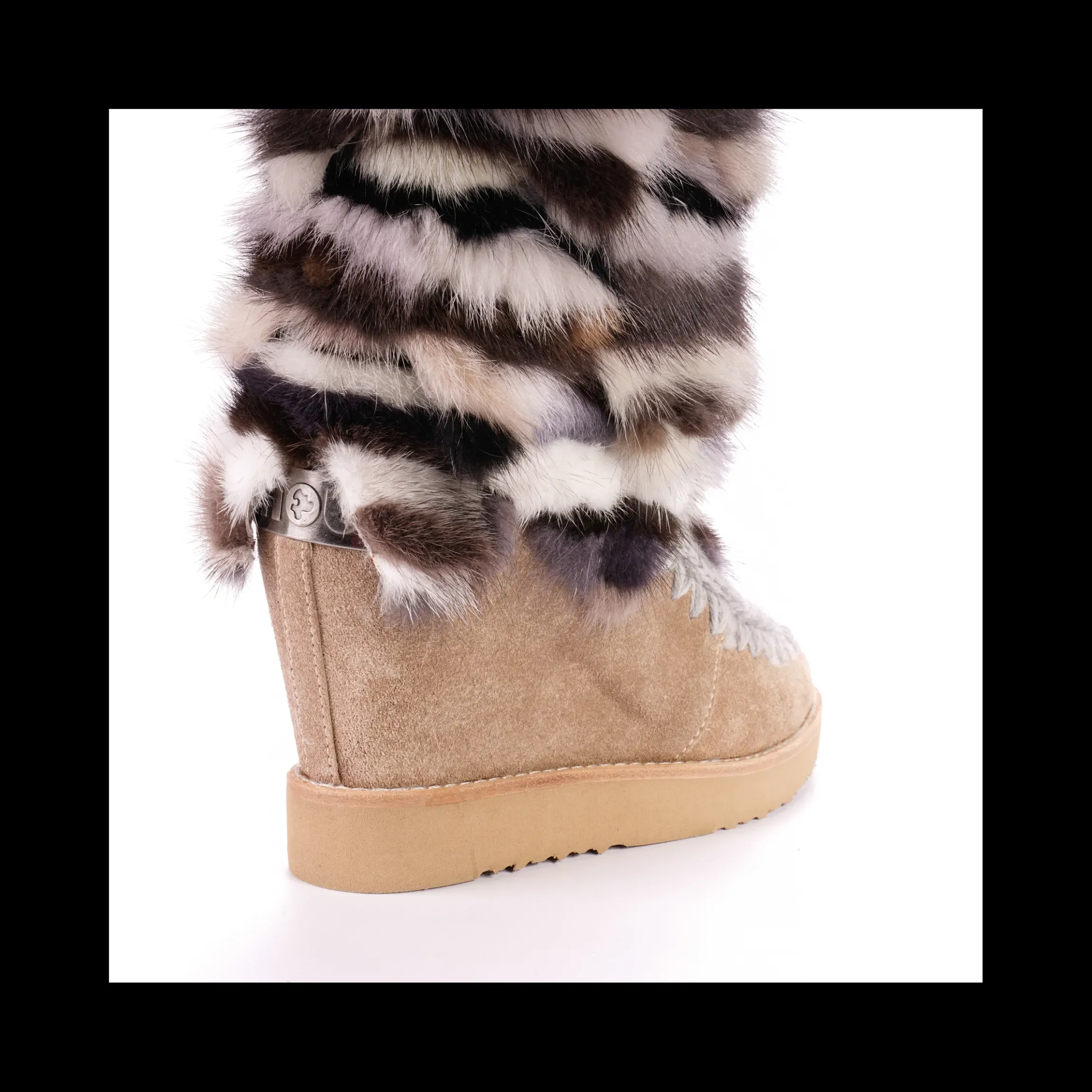 MOU ESKIMO COLORE CAMMELLO CON PELLICCIA