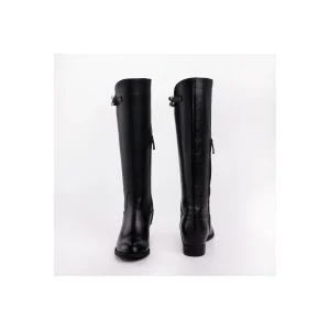 PIERFRANCESCO VINCENTI STIVALE IN PELLE CON DETTAGLIO ACCIAIO