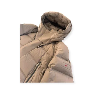 Piumino PEUTEREY lungo di colore grigio chiaro