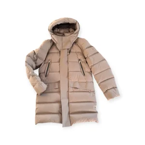 Piumino PEUTEREY lungo di colore grigio chiaro