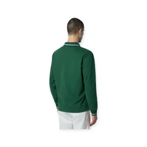 POLO UOMO A MANICHE LUNGHE CON PATCH NORTH SAILS