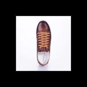 Sneakers Andrea Nobile in pelle con intreccio laterale