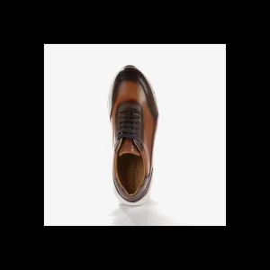 SNEAKERS ANDREA NOBILE IN PELLE COLORE CUOIO CON PARA ALTA