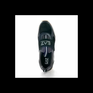 Sneakers Slip-on Emporio Armani di colore blu