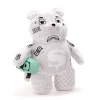 SPRAYGROUND ZAINO SPLIT MEAN AND CLEAN BEAR BIANCO
