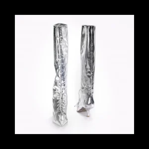 Stivale alto Cesare Paciotti color Argento