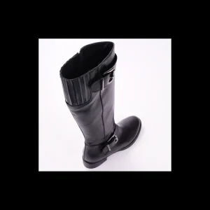 Stivali Osvaldo Rossi in pelle di colore nero