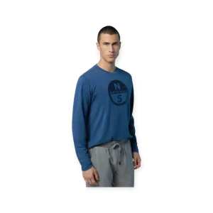 T-SHIRT A MANICHE LUNGHE E MAXI LOGO NORTH SAILS