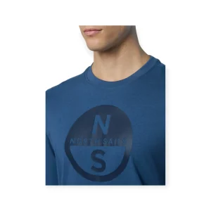 T-SHIRT A MANICHE LUNGHE E MAXI LOGO NORTH SAILS