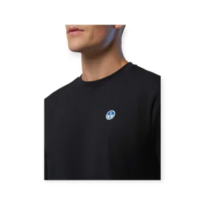 T-SHIRT UOMO MANICHE LUNGHE CON PATCH LOGO NORTH SAILS