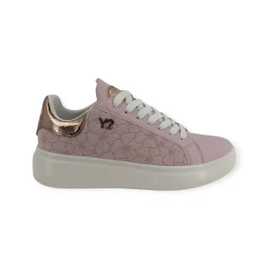 YNOT MILANO SNEAKERS DONNA PELLE E TESSUTO FIORI