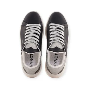 YNOT SNEAKERS DONNA NERO CON GLITTER